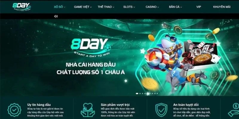 Game Bài Đổi Thưởng 8Day - Chơi Hay, Rút Tiền Nhanh